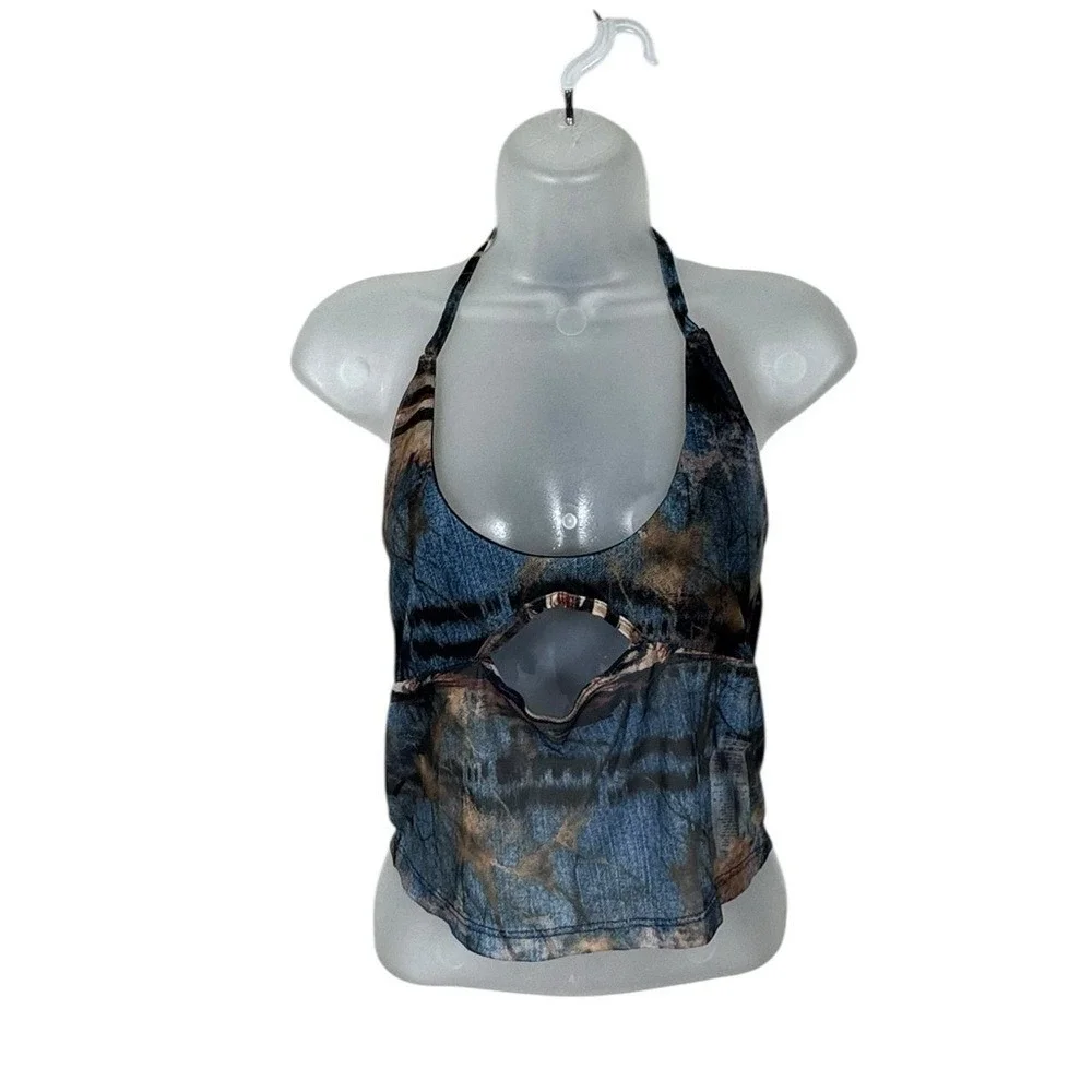Y2K Sheer Mesh Babydoll Top Medium Whimsigoth‎ Fairy Grunge Festival Rave New